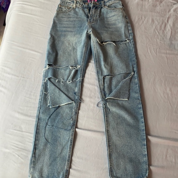New light blue straight leg jeans - Picture 1 of 1